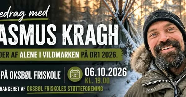 Foredrag med Rasmus Kragh - vinder af Alene i Vildmarken på DR1 2026